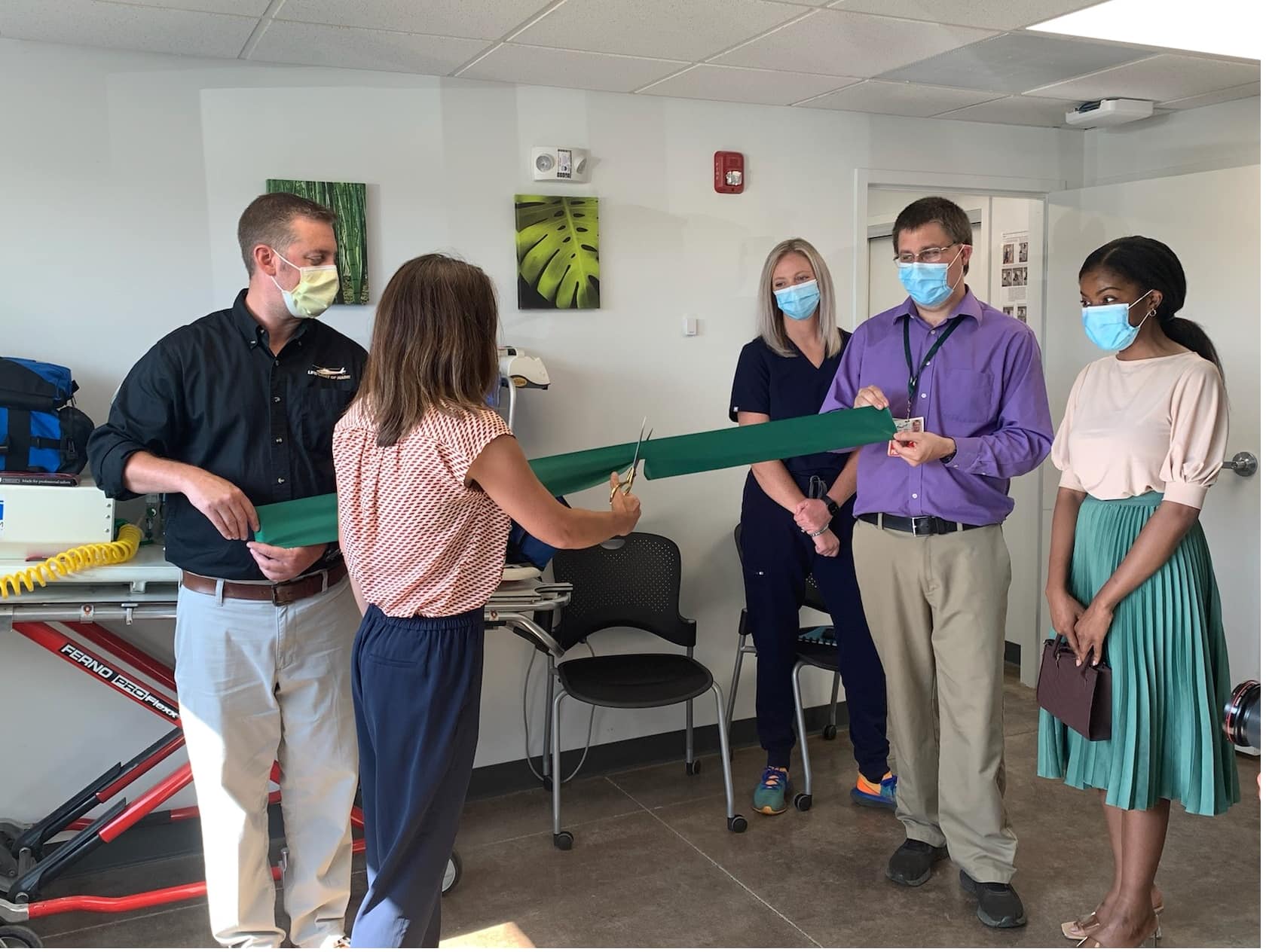 Ribbon cutting of the LifeFlight SIM lab in Sanford, Maine