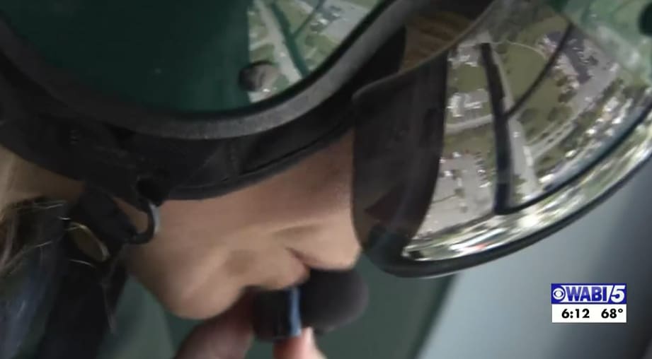 a LifeFlight of Maine pilot captured in video by WABI 5