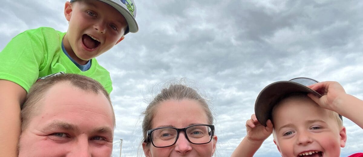 Craig & Alexa Jackman with sons Connor & Chase