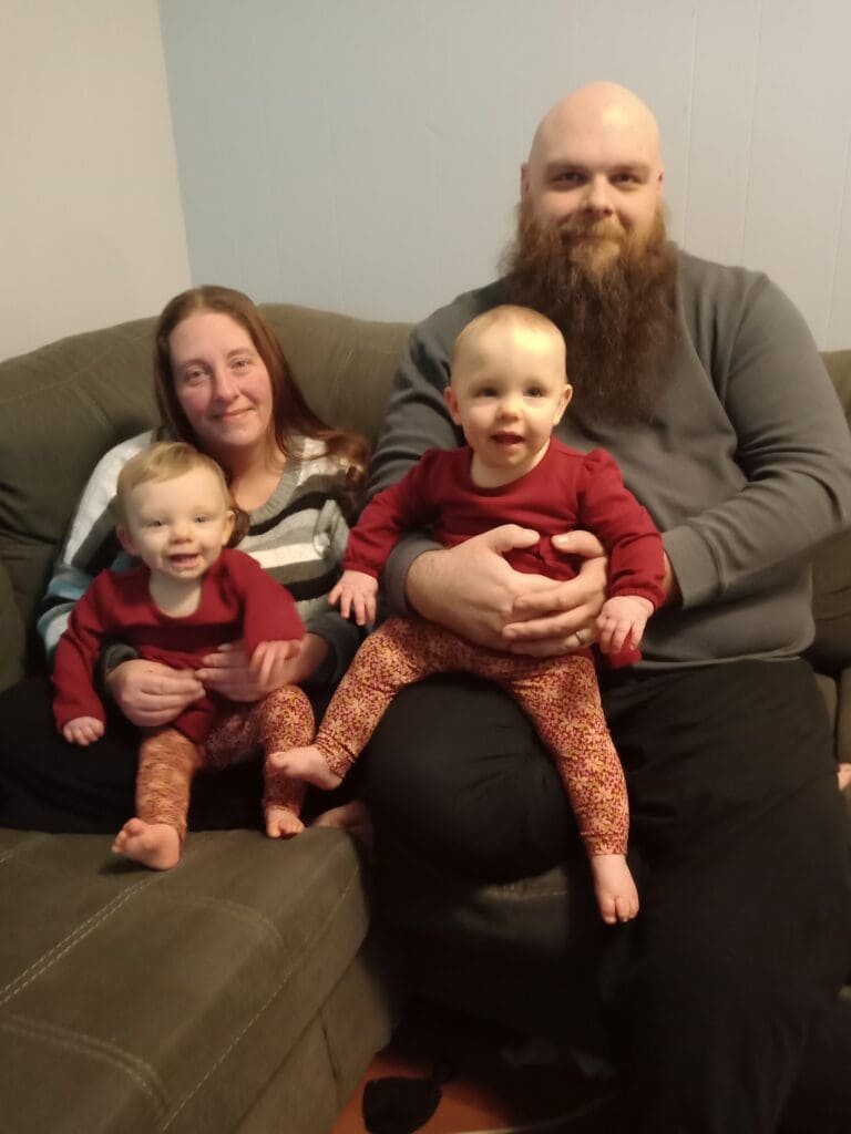 Cheryl Ann & Tom Roy with twins Abigail and Elizabeth