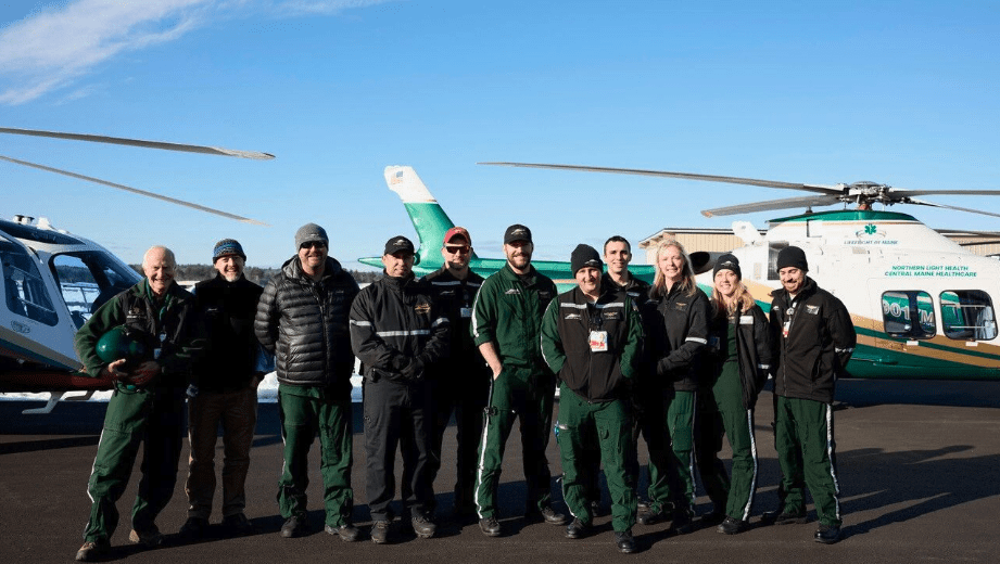 After a 5-year $20 million campaign, LifeFlight of Maine has completed its fleet. The organization says they now have three upgraded critical care helicopters. (Courtesy: Dennis Welsh)