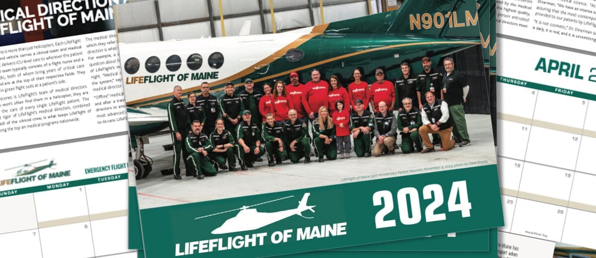 cover of the 2024 LifeFlight calendar