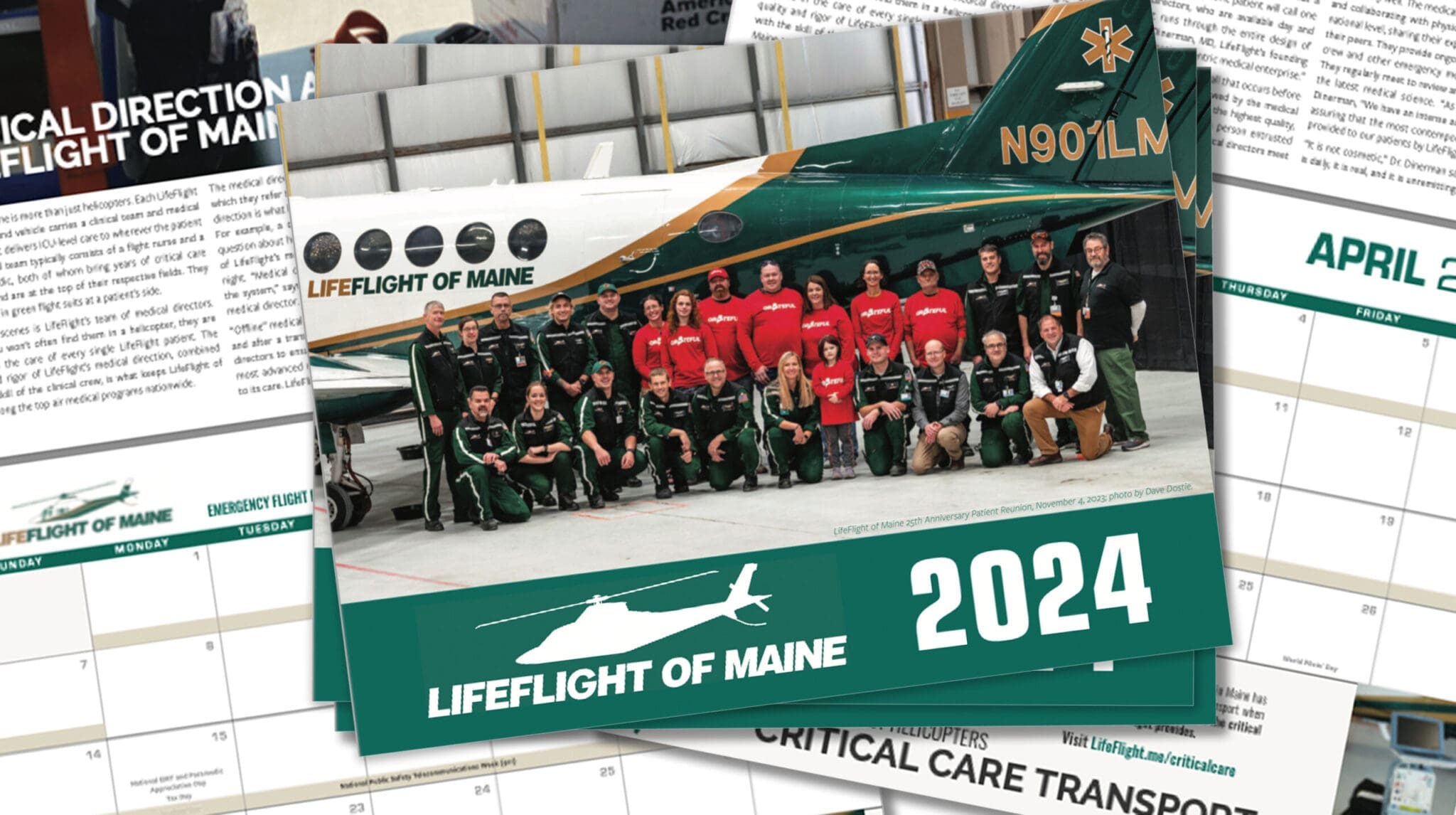 cover of the 2024 LifeFlight calendar