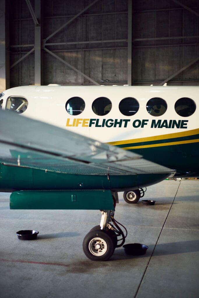 Lima Mike in the hangar.