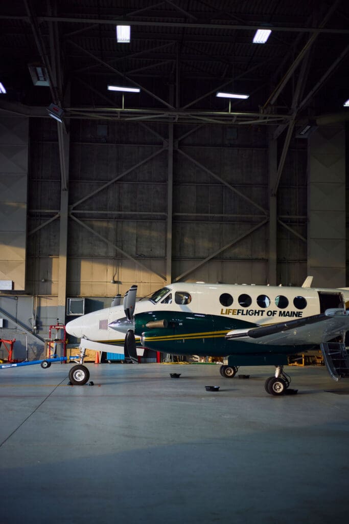 Lima Mike in the hangar.